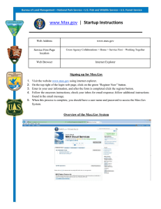 www.Max.gov  Signing up for Max.Gov