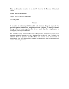 Title:  An  Estimation  Procedure  of ... Change  Author: Wendell Q. Campano