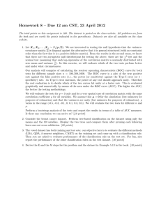 Homework 8 – Due 12 am CST, 23 April 2012