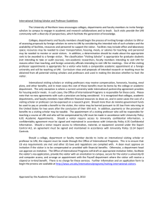 International Visiting Scholar and Professor Guidelines