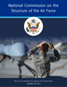 National Commission on the Structure of the Air Force JANUARY 30, 2014