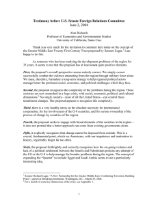 Testimony before U.S. Senate Foreign Relations Committee June 2, 2004