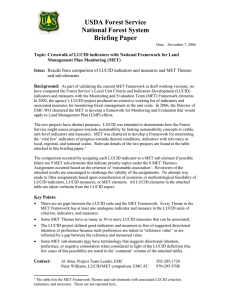 USDA Forest Service National Forest System Briefing Paper