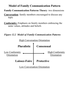 Family Communication Patterns Model & Questionnaire