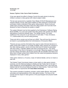 Northender, NY 12-15-06  Nassau Tightens Video Game Retail Guidelines