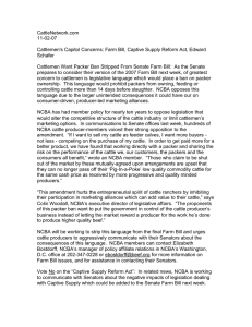 CattleNetwork.com 11-02-07  Cattlemen's Capitol Concerns: Farm Bill, Captive Supply Reform Act, Edward