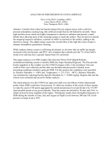 ANALYSIS OF ISSR REGIONS IN CONUS AIRSPACE