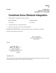 Combined Arms Obstacle Integration  FM 90-7 C1
