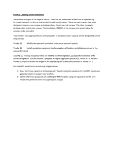 Runway Capacity Model Homework