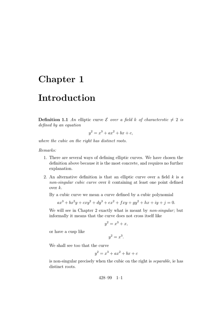 Chapter 1 Introduction Chapter 1 Introduction