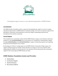 Developing the support necessary to create educational opportunities at ENMU-Ruidoso