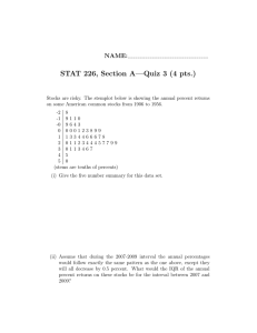 STAT 226, Section A—Quiz 3 (4 pts.) NAME: