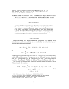 Electronic Journal of Differential Equations, Vol. 1997(1997), No. 09, pp.... ISSN: 1072-6691. URL:  or