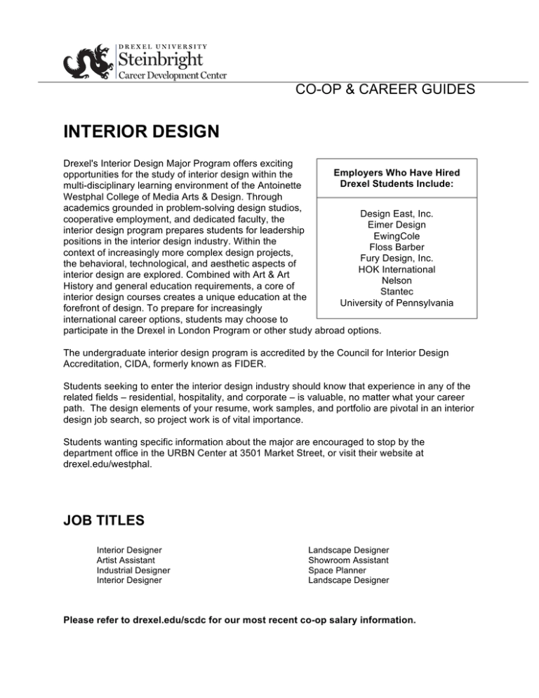 Interior Design Co Op Amp Career Guides, Landscape Designer Job Description And Salary