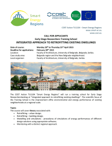 INTEGRATED APPROACH TO RETROFITTING EXISTING DWELLINGS CALL FOR APPLICANTS