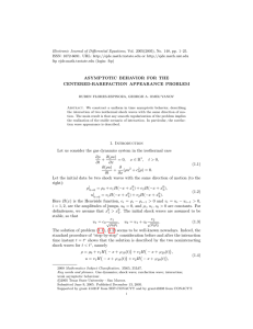 Electronic Journal of Differential Equations, Vol. 2005(2005), No. 148, pp.... ISSN: 1072-6691. URL:  or