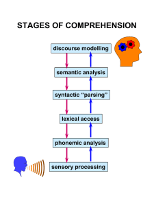 STAGES OF COMPREHENSION
