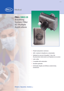 PALL BB22-15 Breathing System Filter