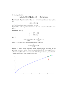 Math 265 Quiz 4D – Solutions