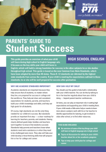Student Success PARENTS’ GUIDE TO HIGH SCHOOL ENGLISH