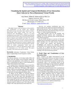 Visualizing the Spatial and Temporal Distribution of User Interaction