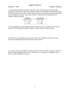 Stat 231 Exam II: Statistical Inference & Hypothesis Testing