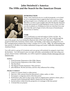 John Steinbeck’s America: INTRODUCTION