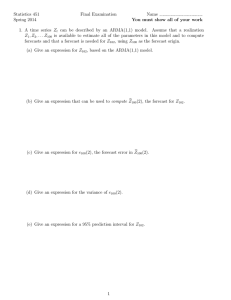 Statistics 451 Final Examination Name Spring 2014