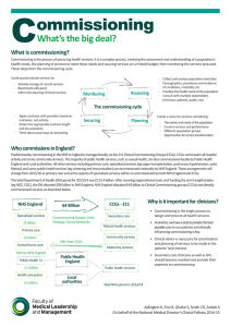 C ommissioning What’s the big deal? What is commissioning?
