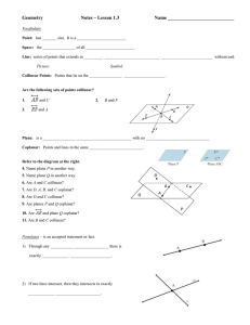 Geometry  Notes – Lesson 1.3 Name ___________________________