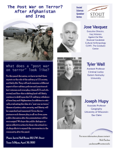 Jose Vasquez The Post War on Terror? After Afghanistan and Iraq