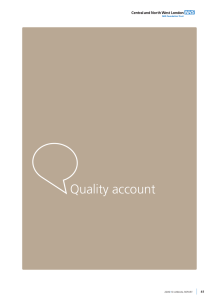 Directors’ report Quality account 41 2009