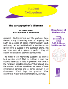 Student Colloquium  The cartographer’s dilemma