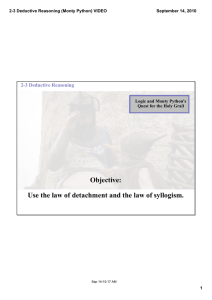 2­3 Deductive Reasoning