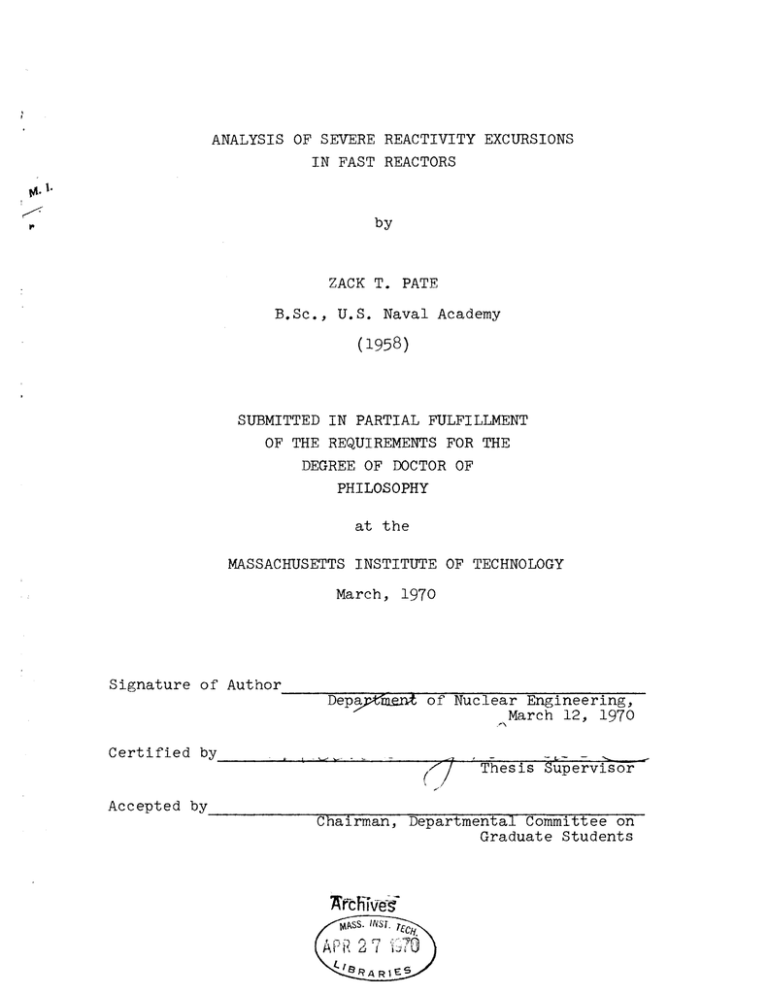 Reactivity Excursion (1958)