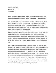 Patrick J. Bird, Ph.D. Keeping Fit Column 659
