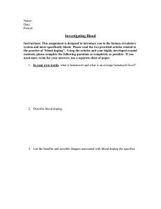 Investigating Blood
