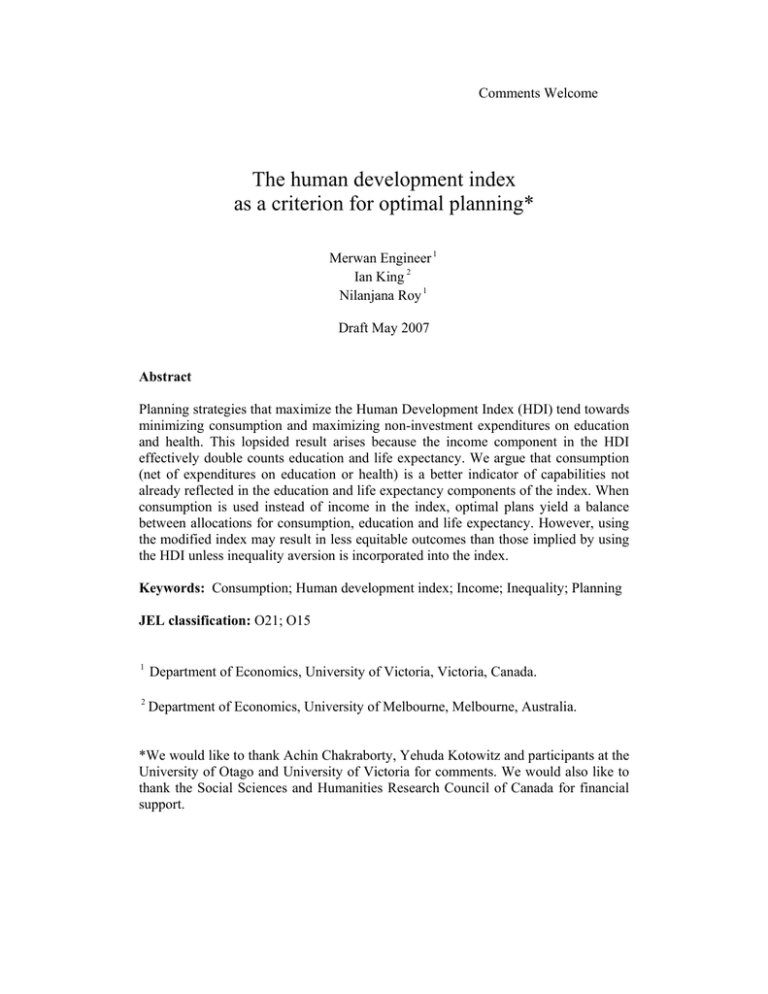 literature review on human development index