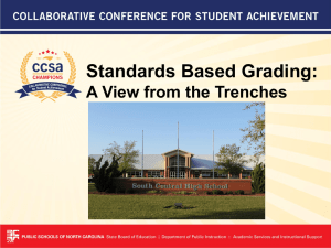 Standards Based Grading: A View from the Trenches