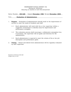 302.3AR Evaluation of Administrators 1.
