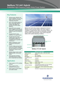 NetSure 731 A41 Hybrid   Embedded High-Frequency Switch Mode Power System