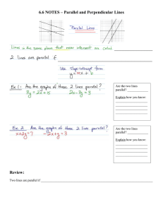 Parallel & Perpendicular Lines Notes - High School Math