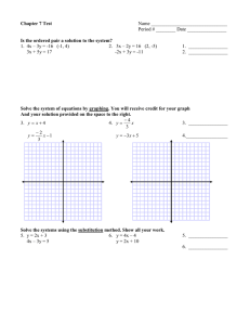 Chapter 7 Test: Systems of Equations & Inequalities