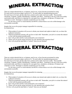 There are certain minerals that we, as humans, need to... We need coal for our power plants, and lots of...