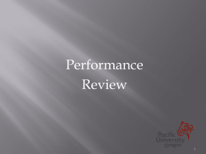 Performance Review 1