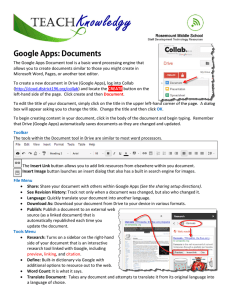 Google Apps: Documents