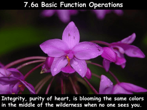 7.6a Basic Function Operations