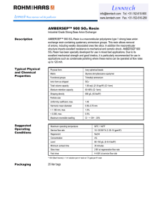 AMBERSEP™ 900 SO Resin
