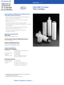 Lenntech DUO-FINE GT Series Filter Cartridges