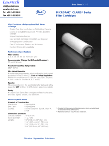 Lenntech MICROPAK CLARIS Series